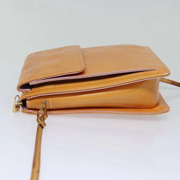 LOUIS VUITTON Monogram Vernis Motto Pouch Marshmallow Pink M91312 LV Auth 84288 - Picture 4 of 15